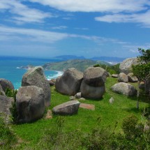 Holy stones on top of Morro Galheta